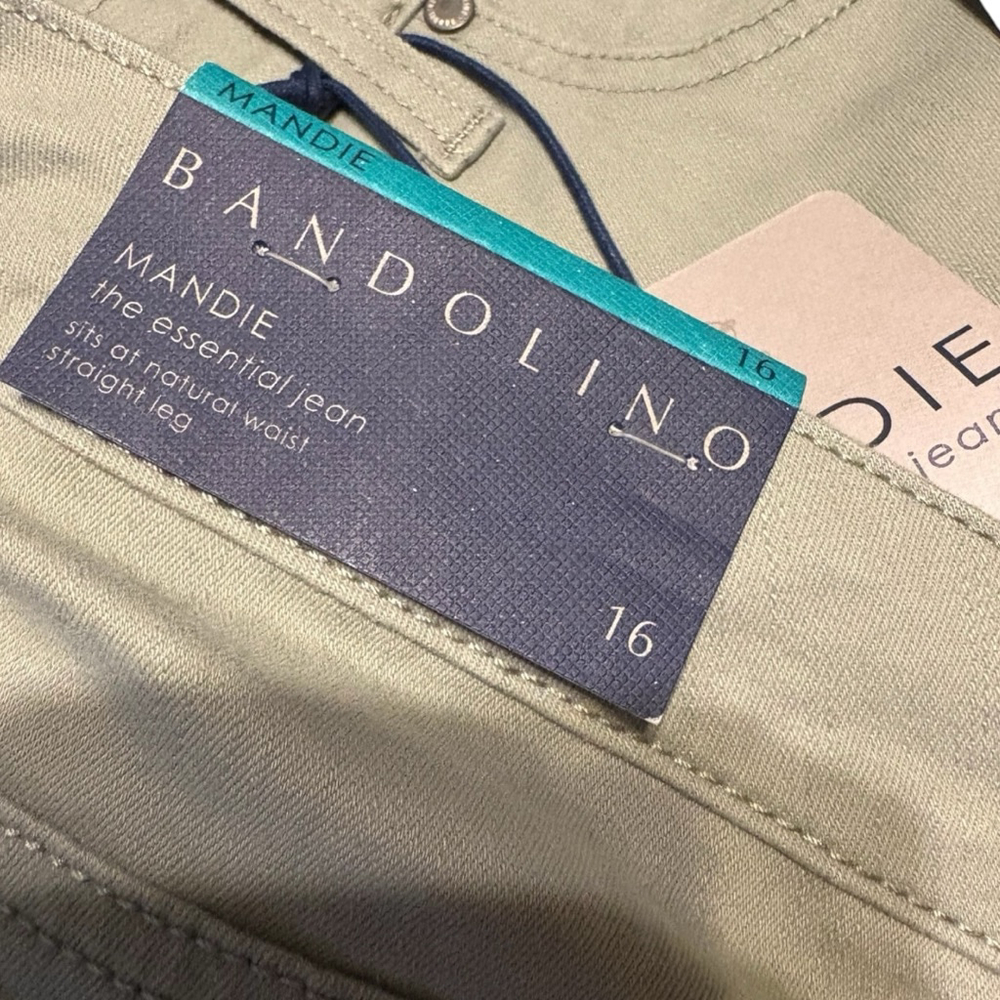 Bandolino Womens Mandie Perfect Fit Straight Leg Size 16 Morning Sage - Picture 7 of 8